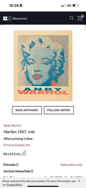 Bild Marilyn 1967, 1989 offset 5
