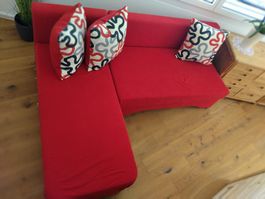 Sofa m. Bettfunkt. gebr. in gutem Zust. Foto ist seitenverk.