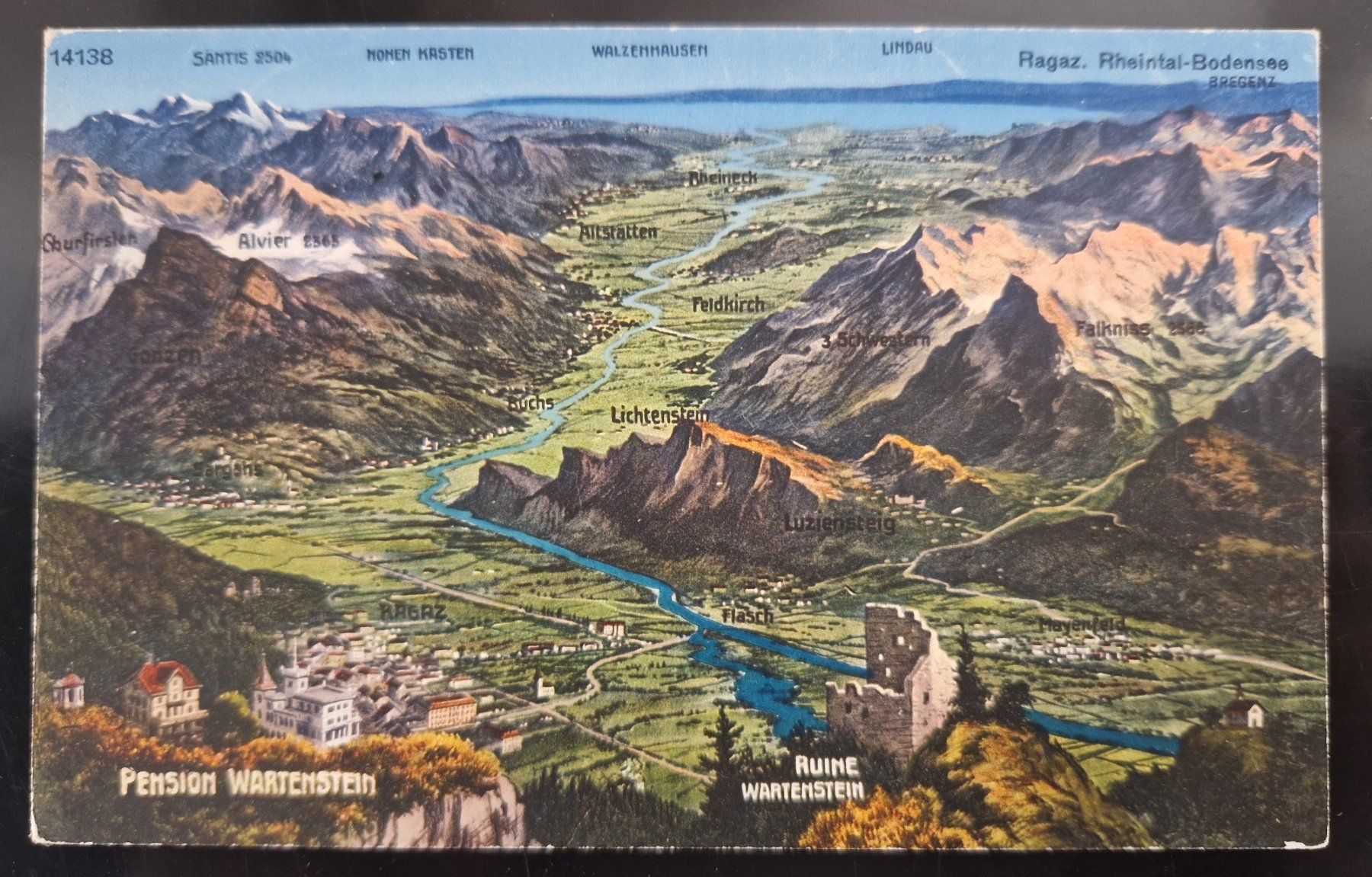 Cartoline postali: Pension Wartenstein mit Ruine Wartenstein, top – Nuovo (secondo la descrizione) da Melchnau venduto da Arthurius