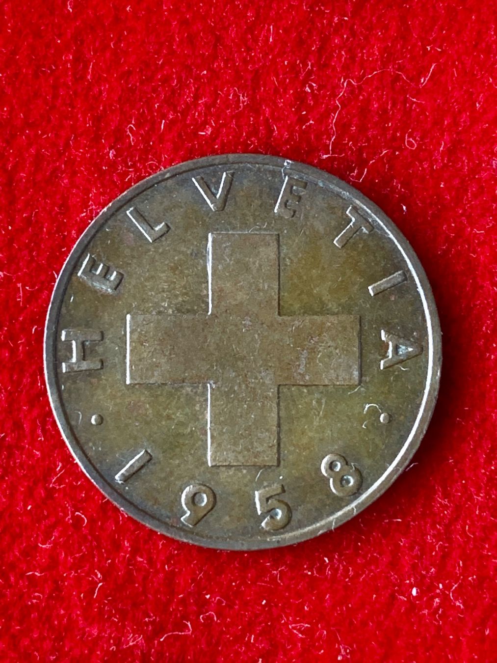 Tutti le monete: 2 Centimes 1958 Bern - FAST UNZIKULIERT / PRESQUE FDC – Usato da LE LIGNON venduto da Katanaion