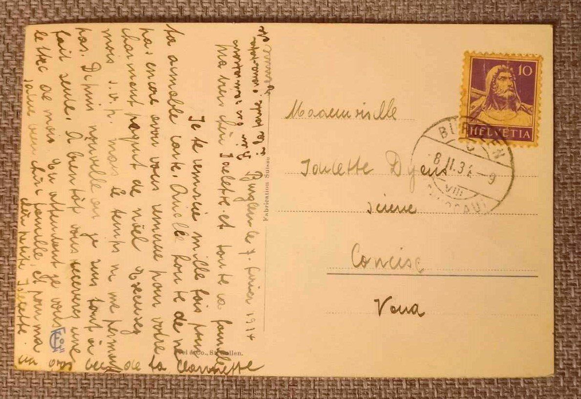 Ansichtskarten: Postkarte /carte postale - Bürglen / 1934 – Gebraucht aus Le Locle von PereiraHugo 1