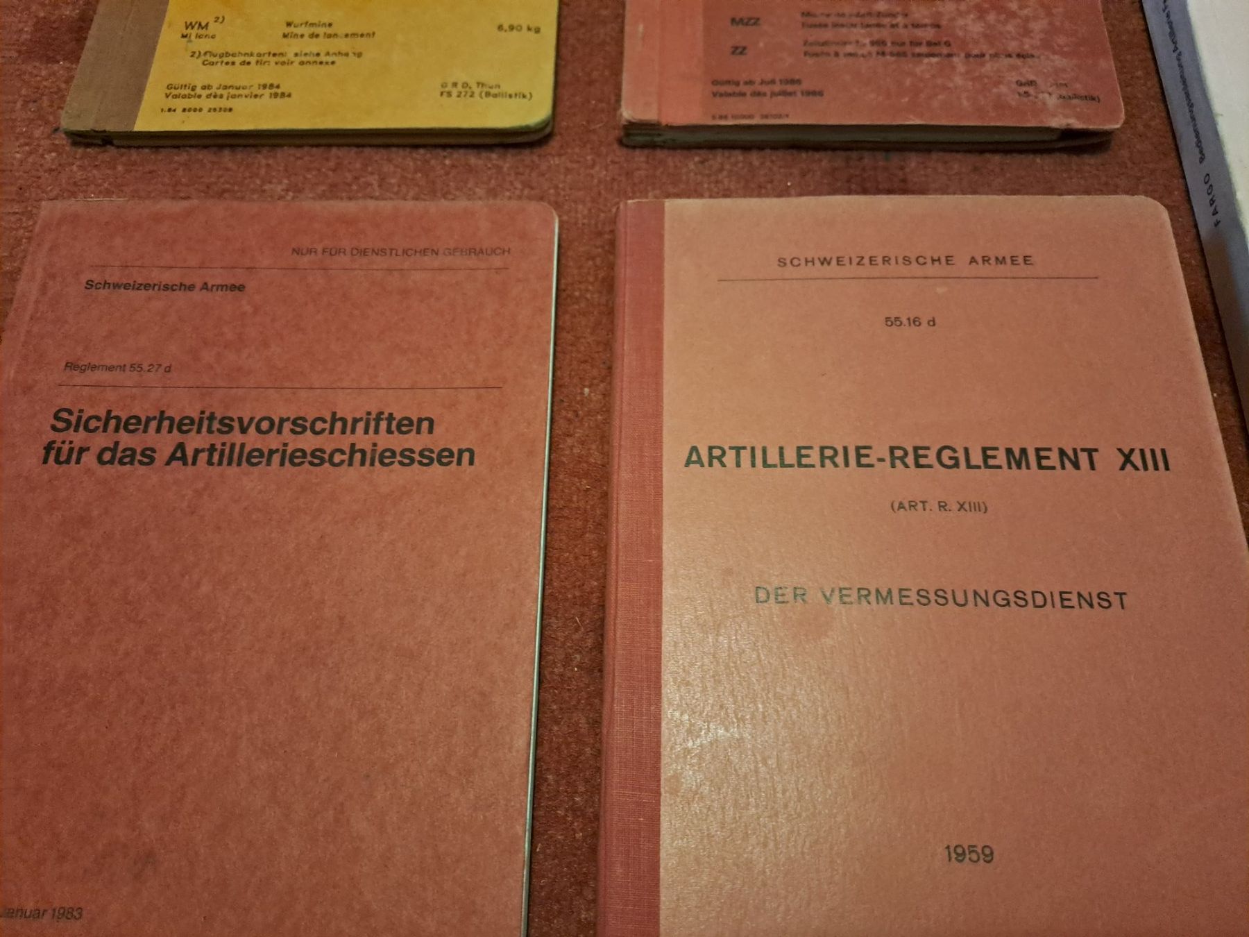 Libri: 5 Artillerie Reglemente – Usato da St.Gallen venduto da Infanteriewerk 1