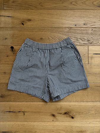 Uniqlo Shorts: Dunkelblau/Weiss, Grösse S, 100% Baumwolle