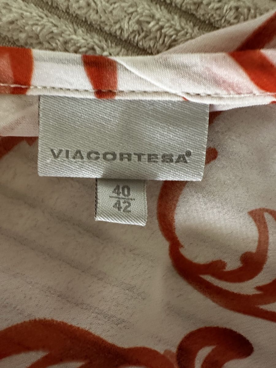 Tops: Blouse VIACORTESA imprimée taille 40/42 polyester léger – Neu (gemäss Beschreibung) aus Châtelaine von Alexandra.jankowski 4