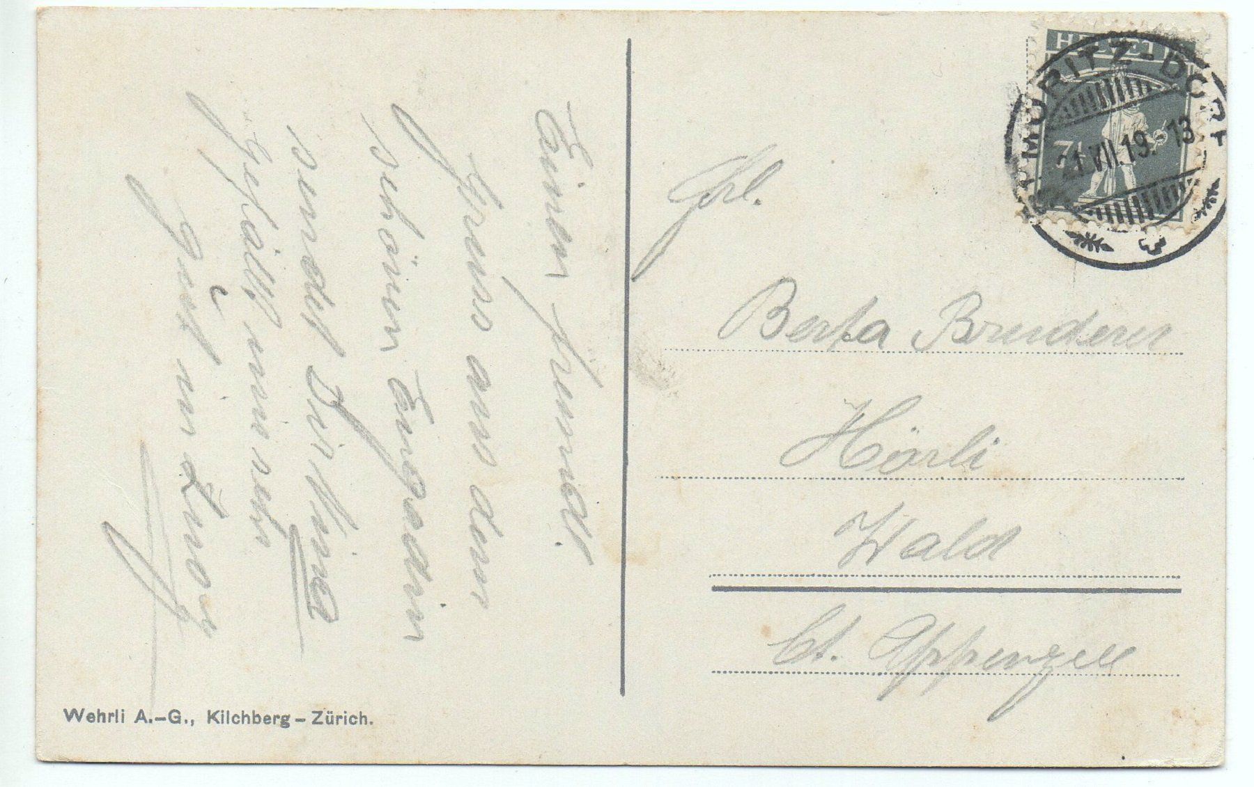 Cartes postales: ST. MORITZ 1919 – D'occasion à Jona par philajona 1