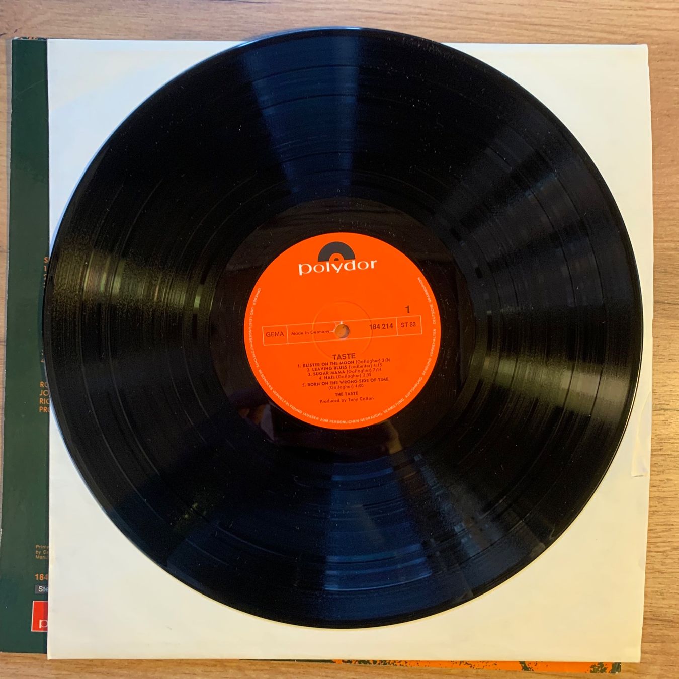 Dischi in vinile: TASTE - TASTE...OG GER 1969...EX/VG – Usato da Gals venduto da Diskopatshop 2