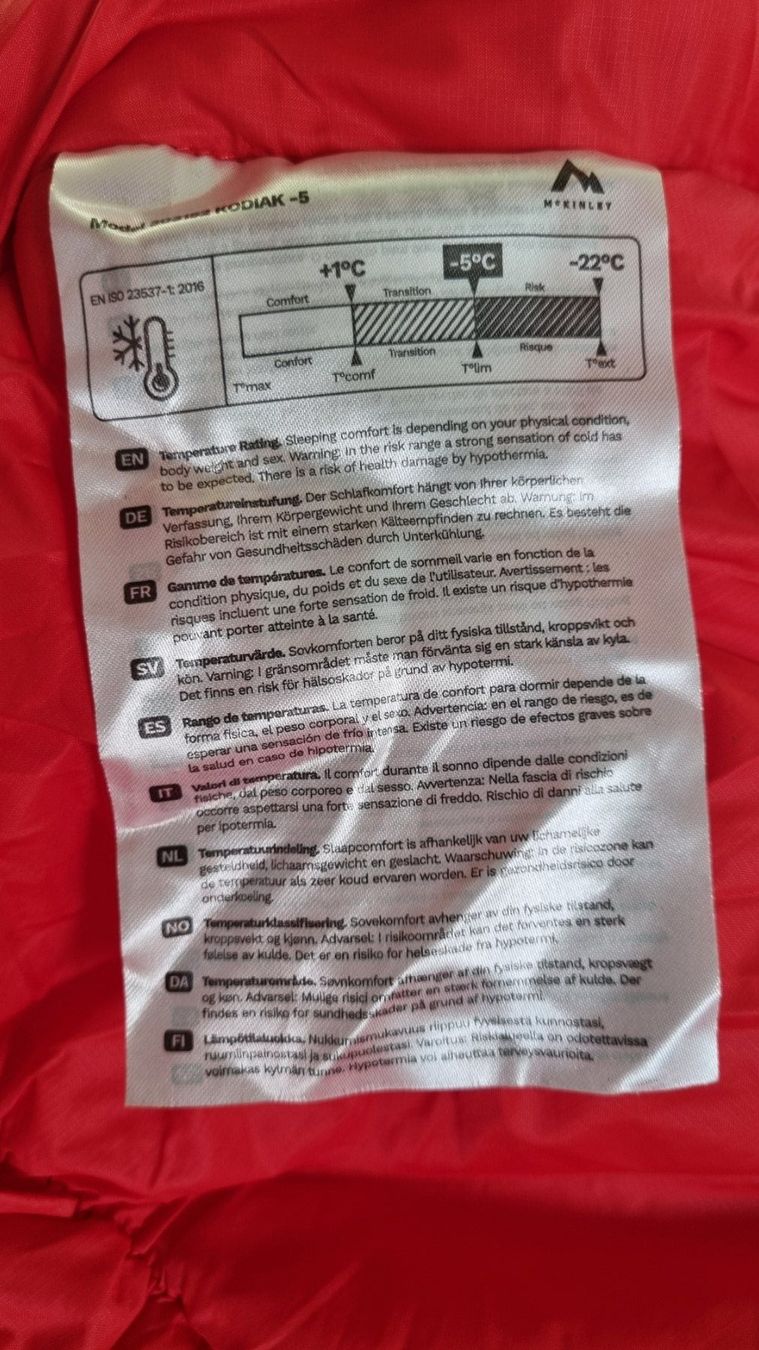 Mckinley Sacchi a pelo: McKinley Kodiak -5 Schlafsack – Nuovo e nell'imballaggio originale da Dättlikon venduto da and_67qh 3