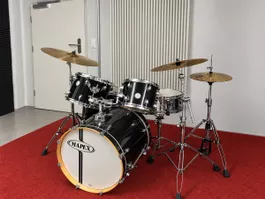 Schlagzeug Mapex schwarz inklusive Becken gebraucht