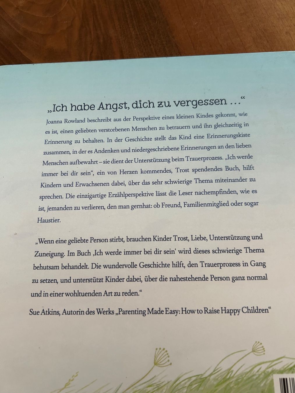 Livres: Buch Ich werde immer bei dir sein Kinderbuch Trauer – D'occasion à Schötz par chousan 1