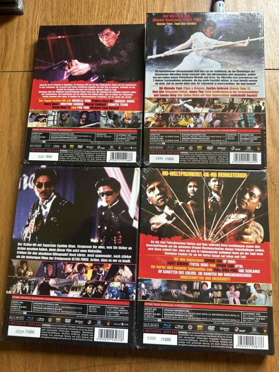 Tutti i DVDs: Ultra force 1-4 DVD neu Mediabook – Nuovo e nell'imballaggio originale da Benken ZH venduto da Audi-erich 1