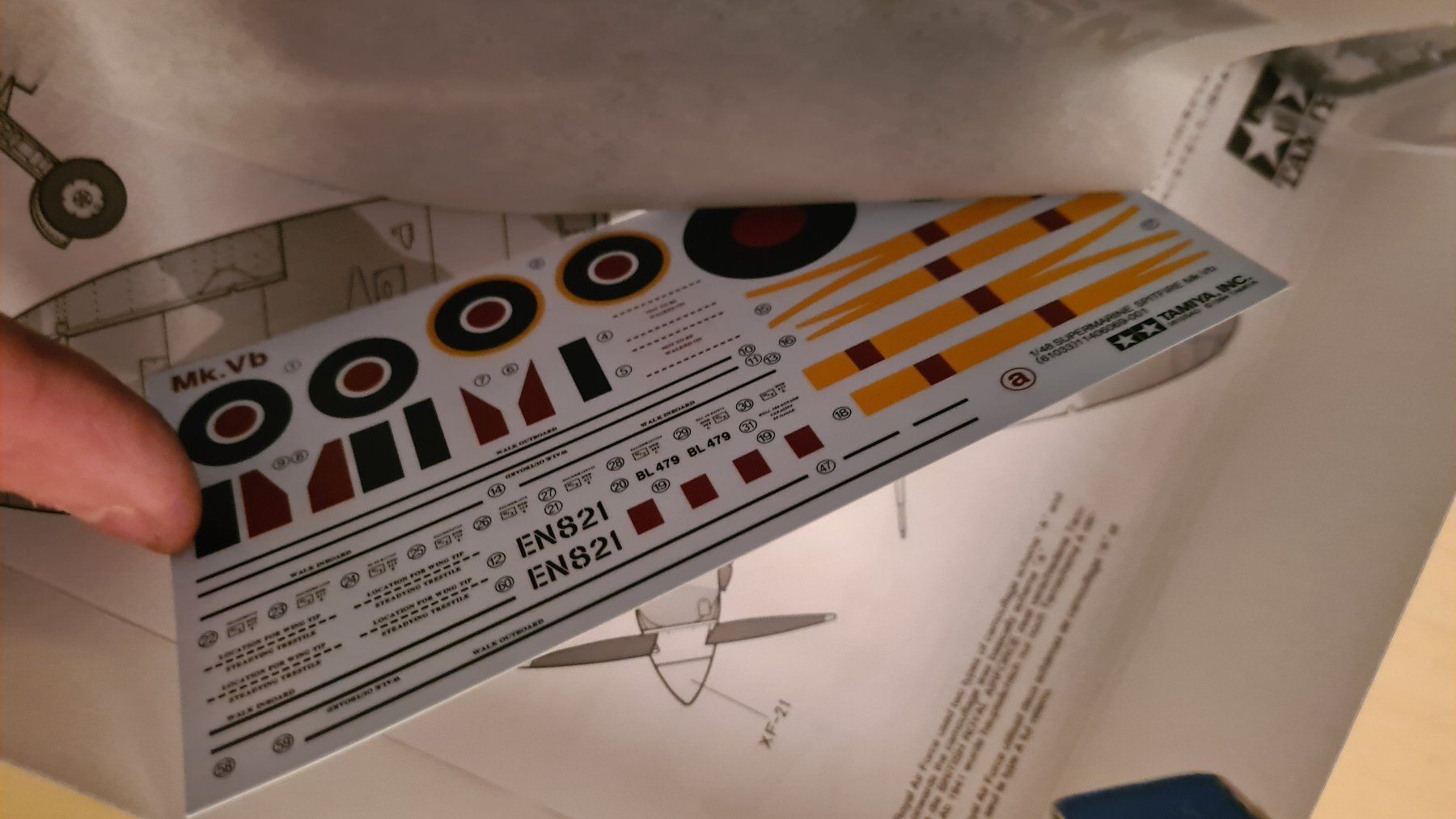 Tamiya Kit di modellismo & Modellini statici: 1:48 Spitfire Mk. Vb - Tamiya 61033 – Nuovo (secondo la descrizione) da Bassersdorf venduto da jackbmw 7