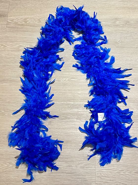 Blaue Federboa, perfekt für Fasnacht oder Mottoparty! (Neu (gemäss ...