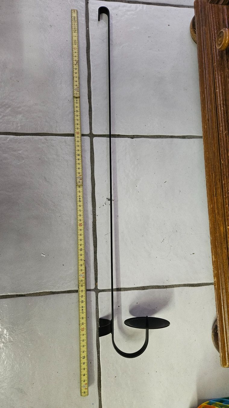 Kerzenständer: 3 porta candele da appendere in metallo nero – Gebraucht aus Melano von H-Sara 1
