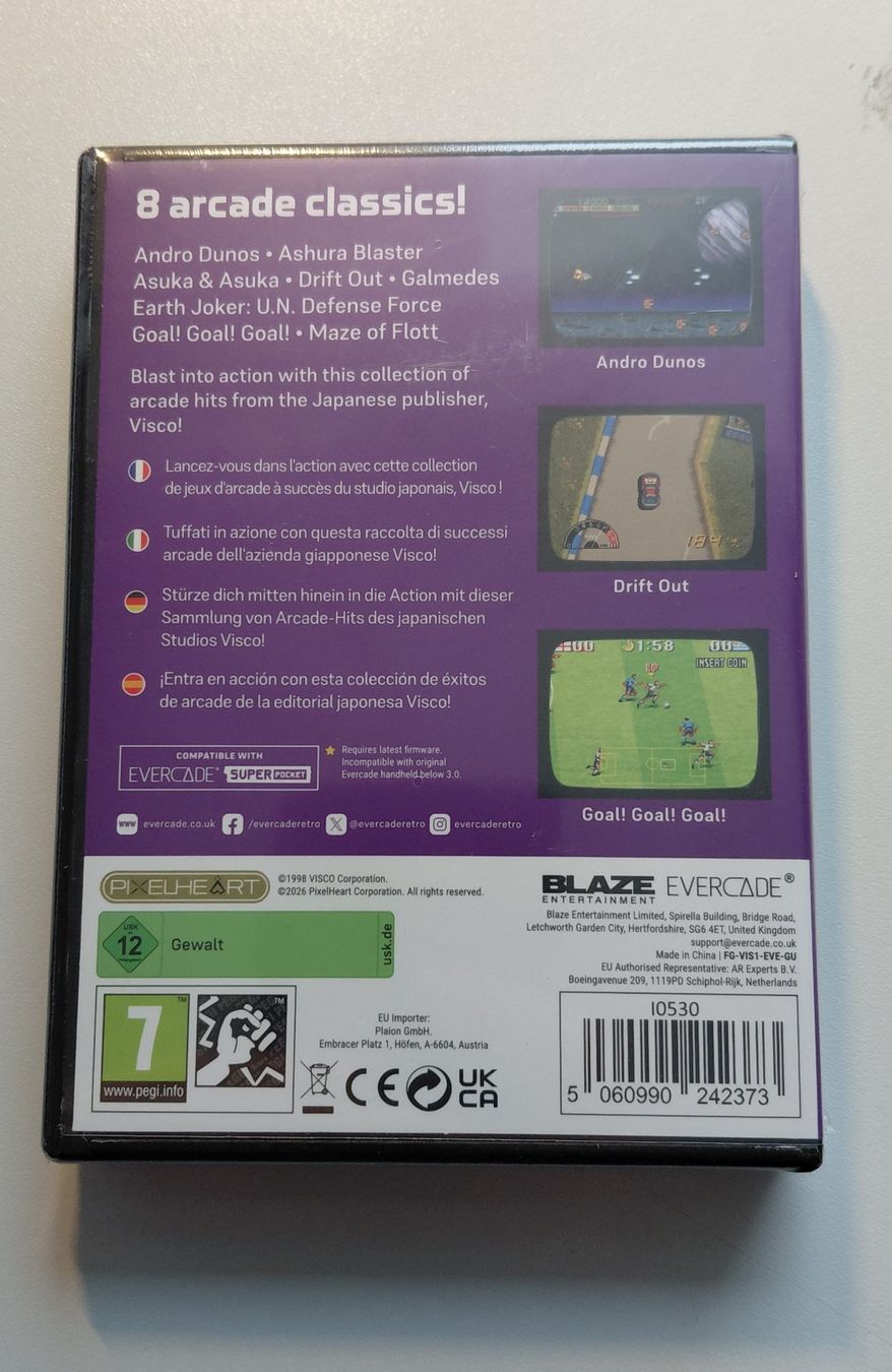 Evercade Spiele: EVERCADE VS 23: Visco Arcade 1 – Neu und originalverpackt aus Uezwil von -Retrogames- 1