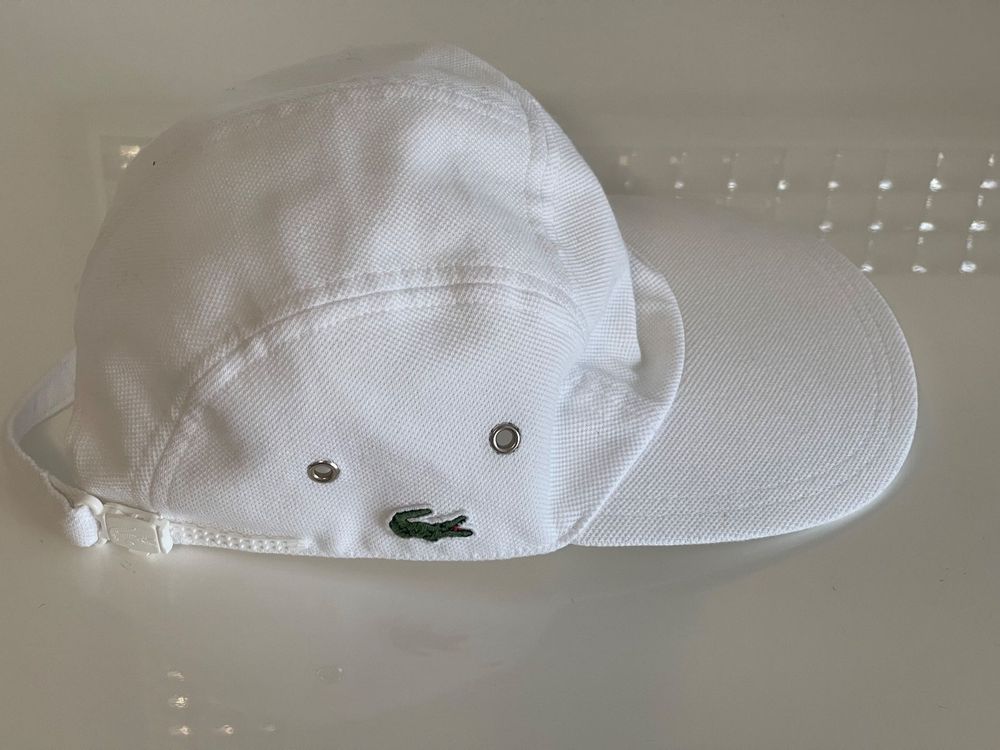 Casquette lacoste blanche sale