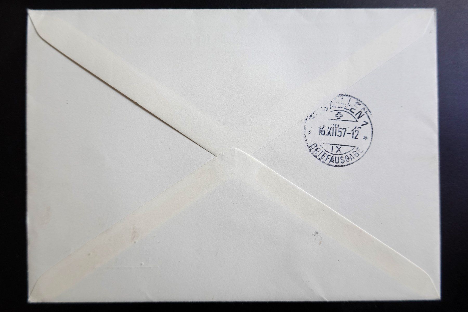 Alle Briefmarken: 1957 FDC Weihnachsserie I – Gebraucht aus Mettmenstetten von Sutasso 1