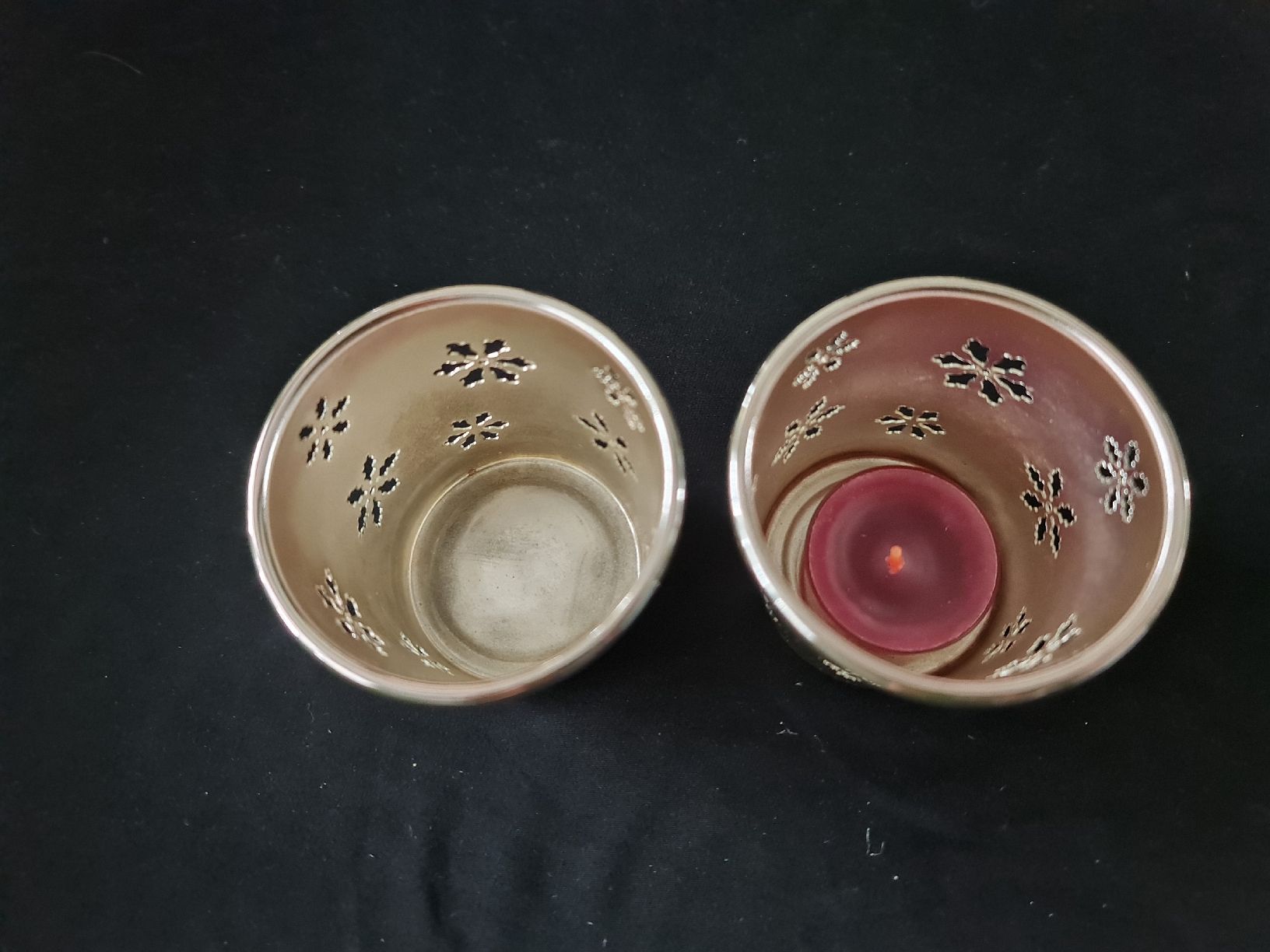 Partylite Portacandele: Partylite Teelichthalter Winterzauber 2er Set, Silber – Nuovo (secondo la descrizione) da Weier im Emmental venduto da tamarabichsel 1