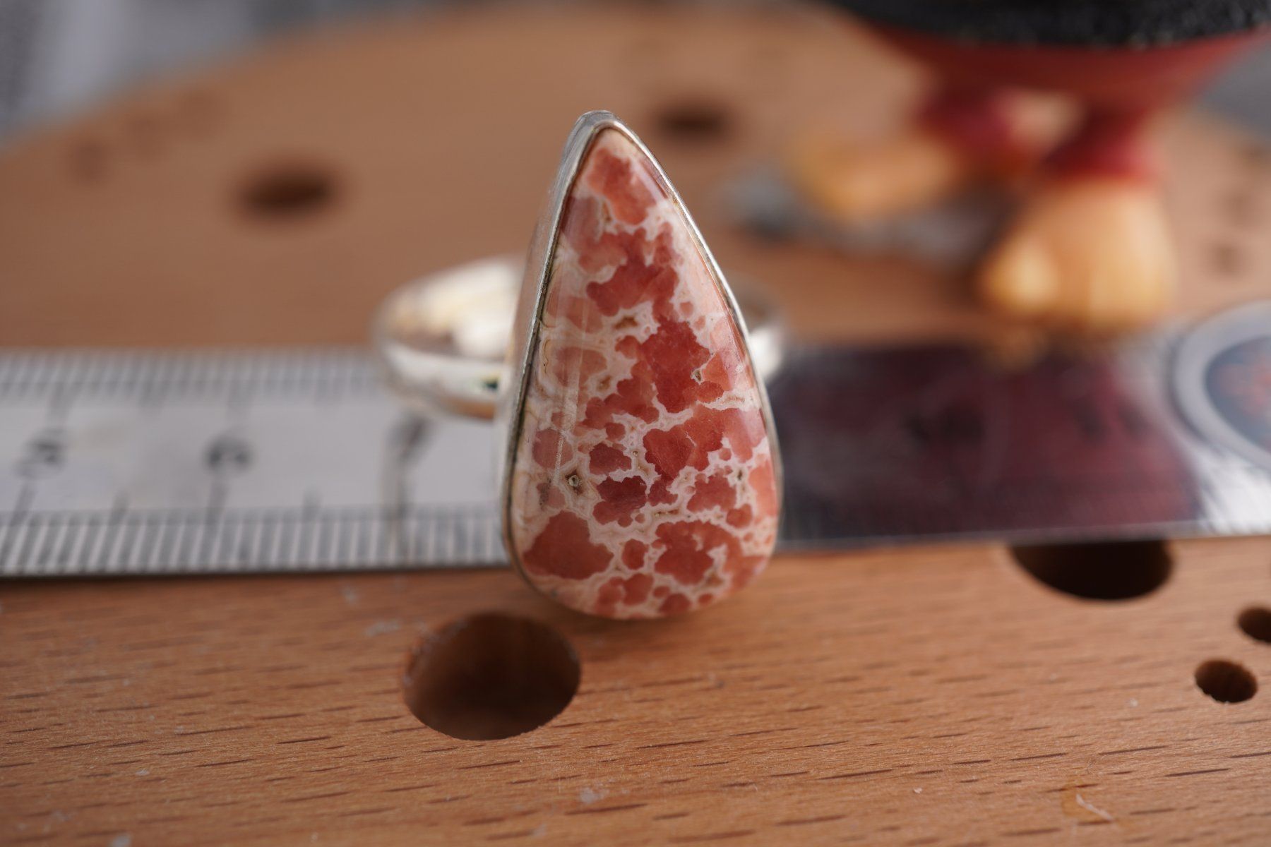 Minéraux & Lithothérapie: Rhodochrosit   ring Grösse  Variabel     (Räumung!) – Neuf avec emballage d'origine à Eschenbach SG par topstone 1