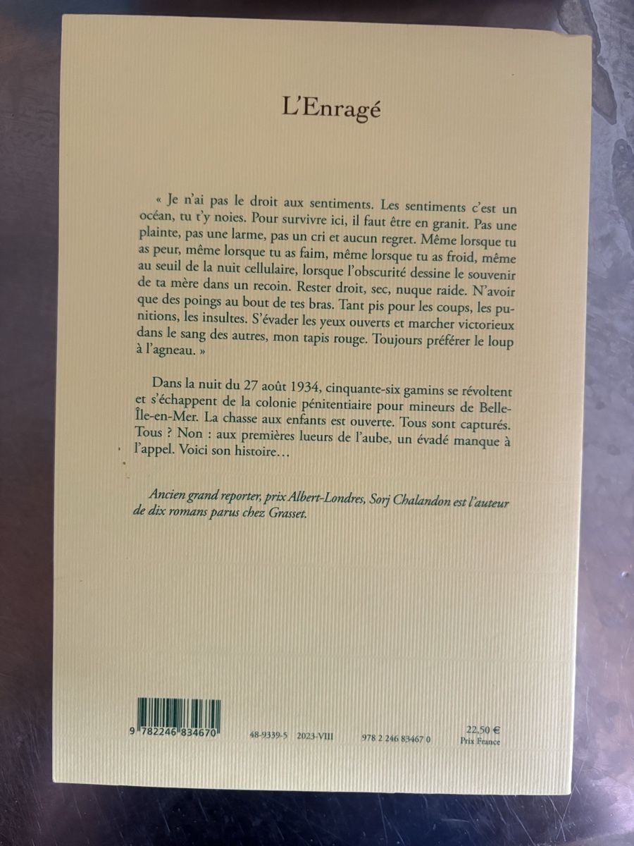 Bücher: L’enragé, Sorj Chalendon  – Neu und originalverpackt aus lausanne von cat_q9l6 1