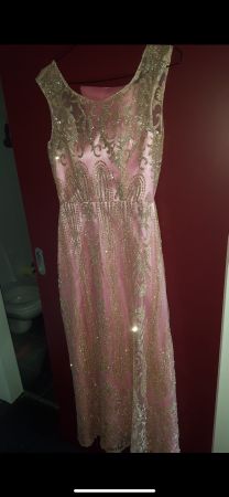 Ballkleid / Abendkleid, Gr. 36, Rosa/Gold
