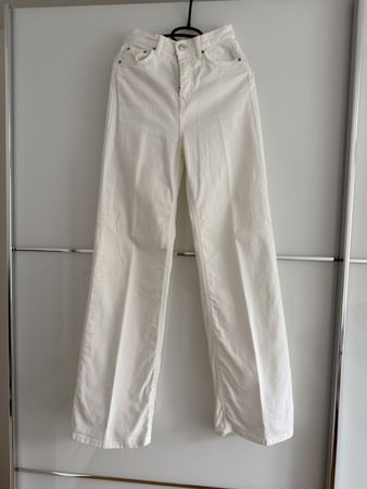 Damen Jeans weiss Wide Leg Schnitt neuwertig