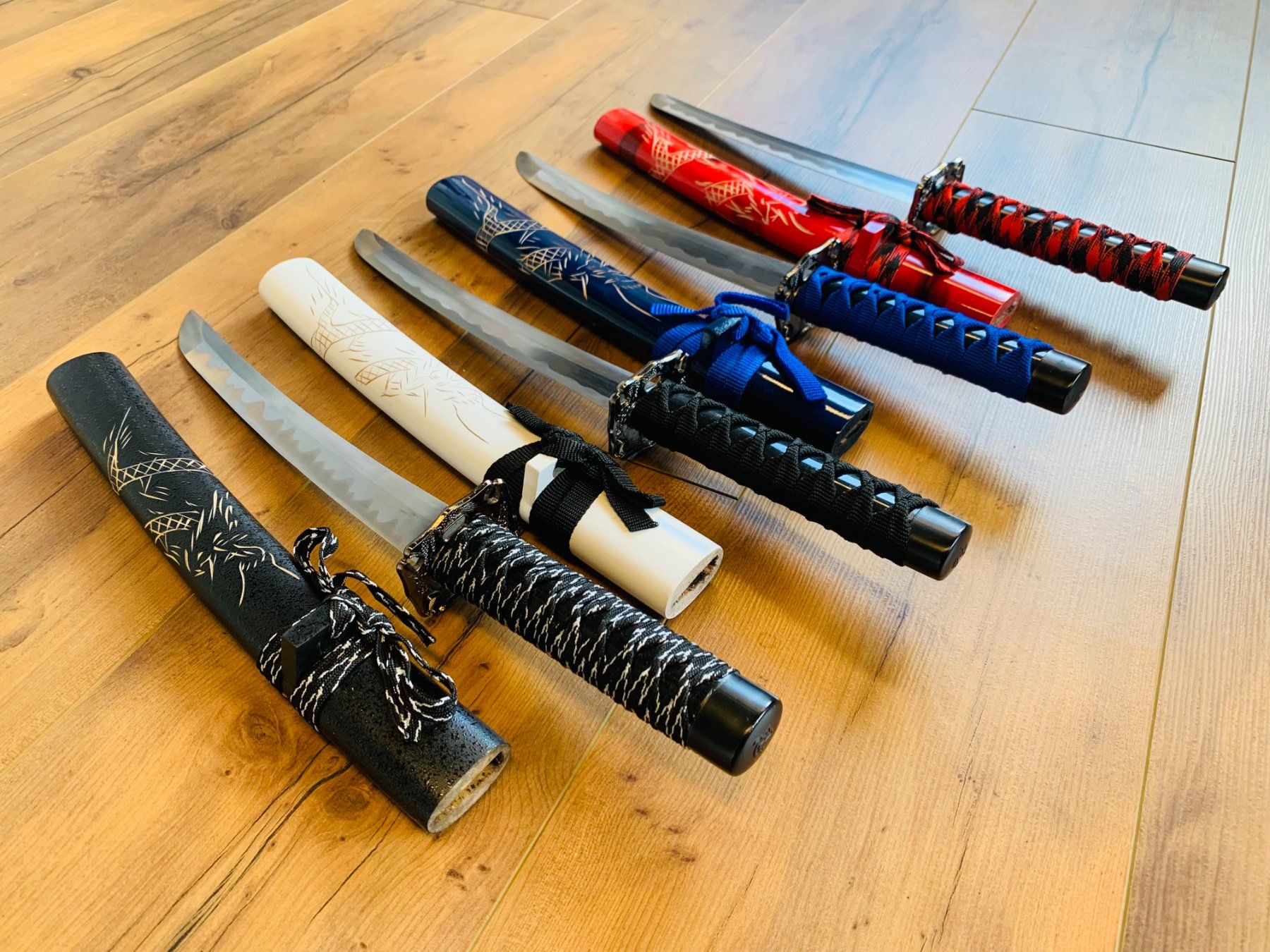 Arte internazionale: 4 tlg. Katana Schwert mit Scheide 50cm XXL Bundle NEU – Nuovo e nell'imballaggio originale da Bergdietikon venduto da shopAgent 2