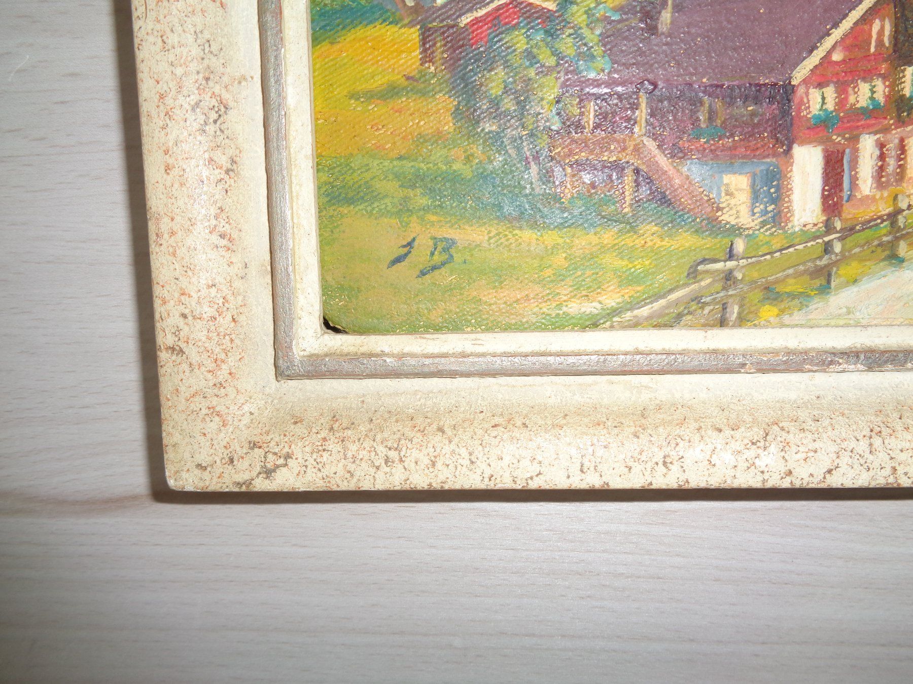 Dipinti: KLEINES OELBILD JNNERTKIRCHEN BERNER OBERLAND MONOGRAMM – Usato da Henggart venduto da linda666 3