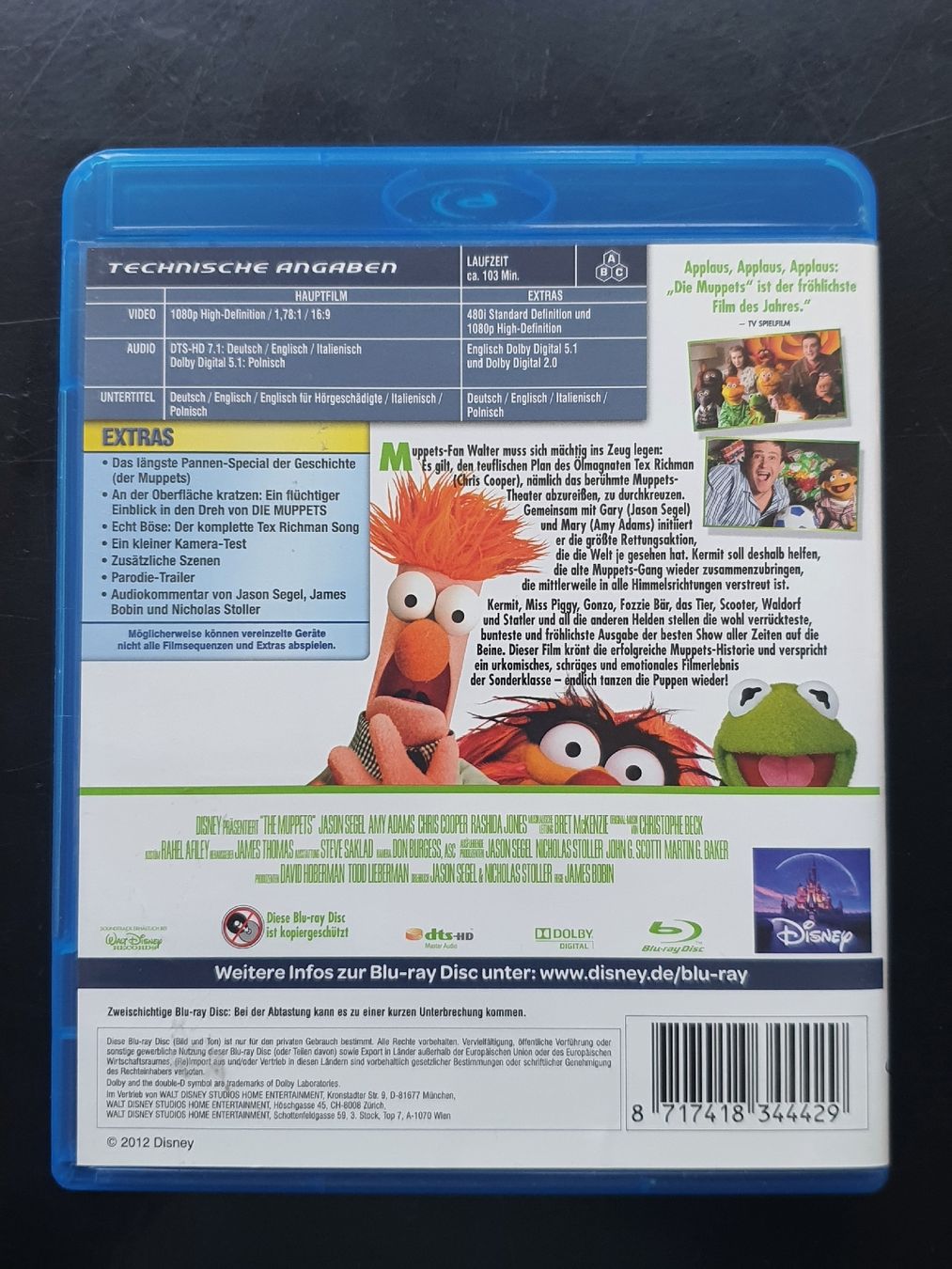 Tutti i DVDs: The Muppets Blu-ray Disc - Disney – Usato da Zürich venduto da TimZurich1 1