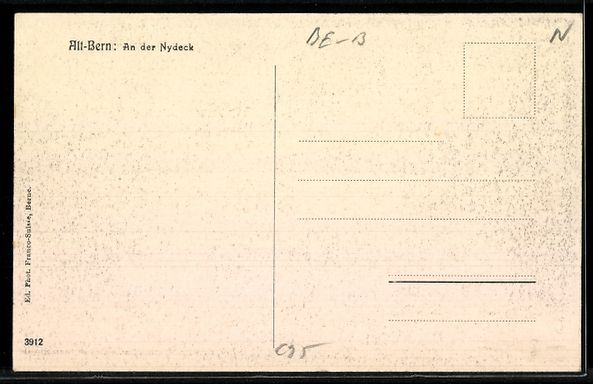 Cartoline postali: AK Bern, Partie an der Nydeck – Usato da Berlin venduto da bartko-reher 1