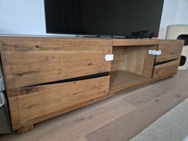 TV-Sideboard / Lowboard in Eichenoptik – sehr gepflegt