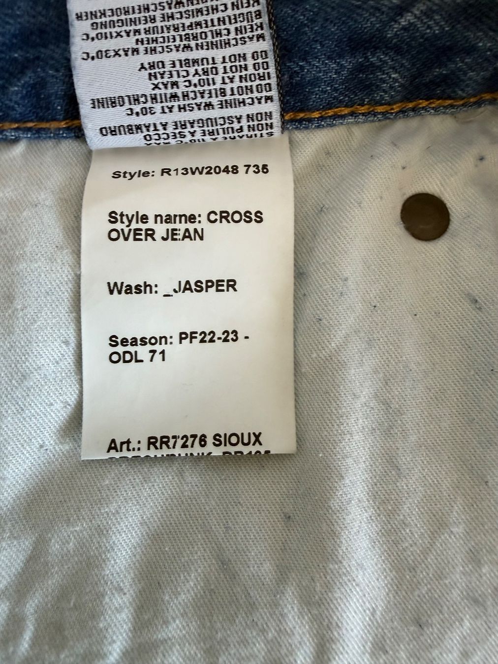 Jeans: R13 Crossover Jeans, Jasper, Grösse 25 – Gebraucht aus Luzern von Mamutpe 6