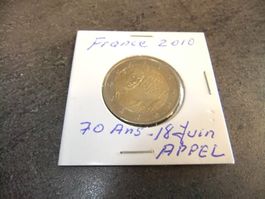 2 Euro France 2010 - 70 ans Appel 18 Juin DeGaulle