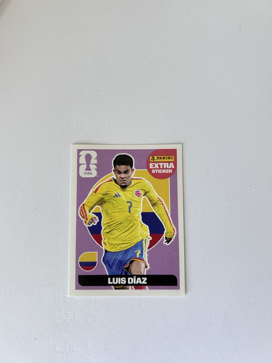 Panini Carte collezionabili: Panini Extra Sticker Luis Díaz – Nuovo e nell'imballaggio originale da Basel venduto da amorimori