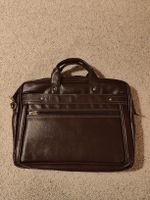 Braune Vintage Aktentasche / Laptoptasche Kunstleder NEU
