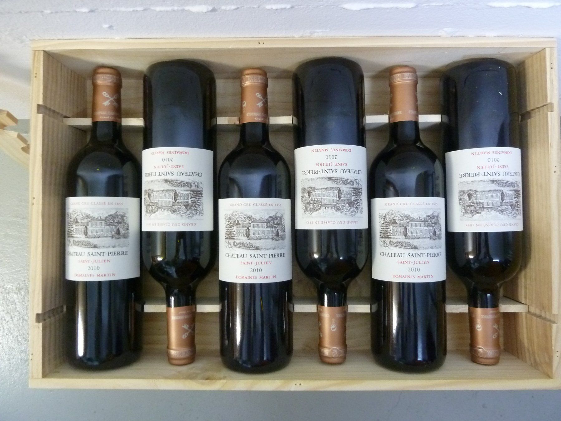 Wein: 3Fl. Château St.-Pierre 2010, rare. 97P! – Neu und originalverpackt aus Knonau von Latour54 4