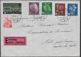 1948 Exp. FDC CHIASSO ET-o J125-128 attraktiv selten ab 1.-