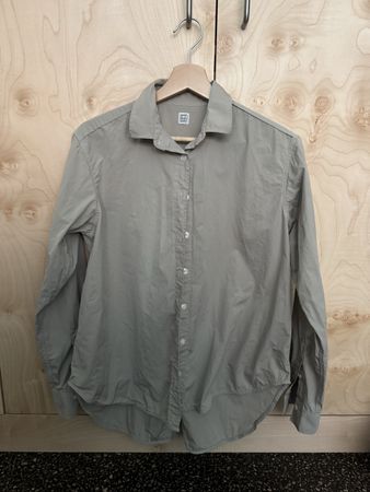 Toteme cotton beige grey shirt size 36