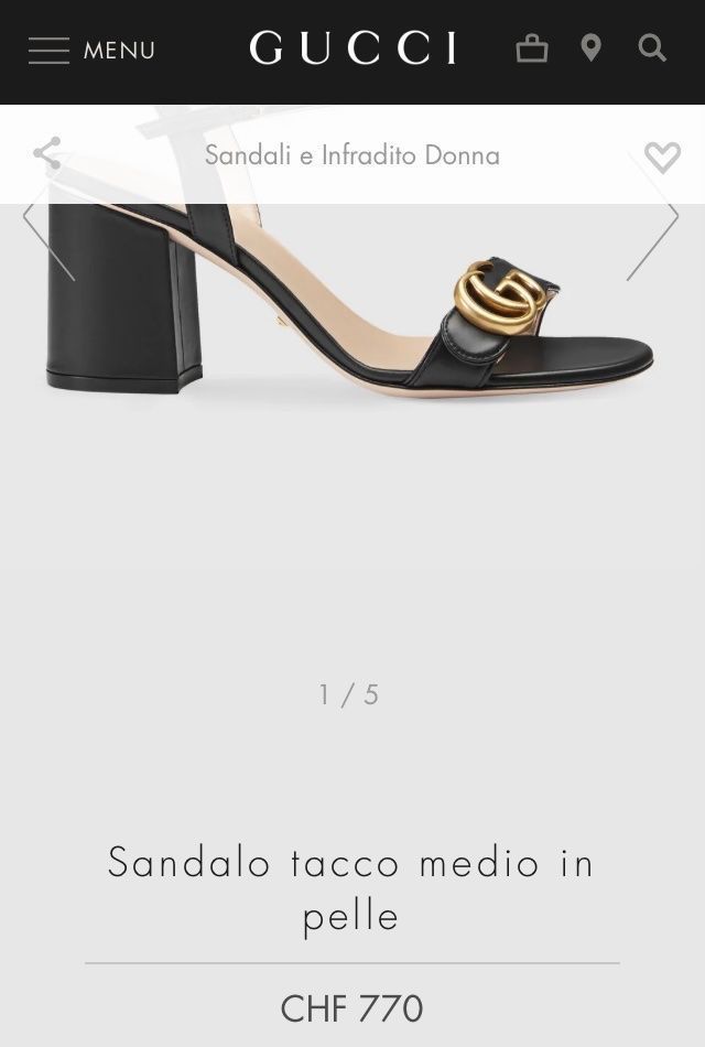 Gucci Scarpe da donna: Gucci Sandali no. 36 – Usato da Paradiso venduto da Kayakara 9
