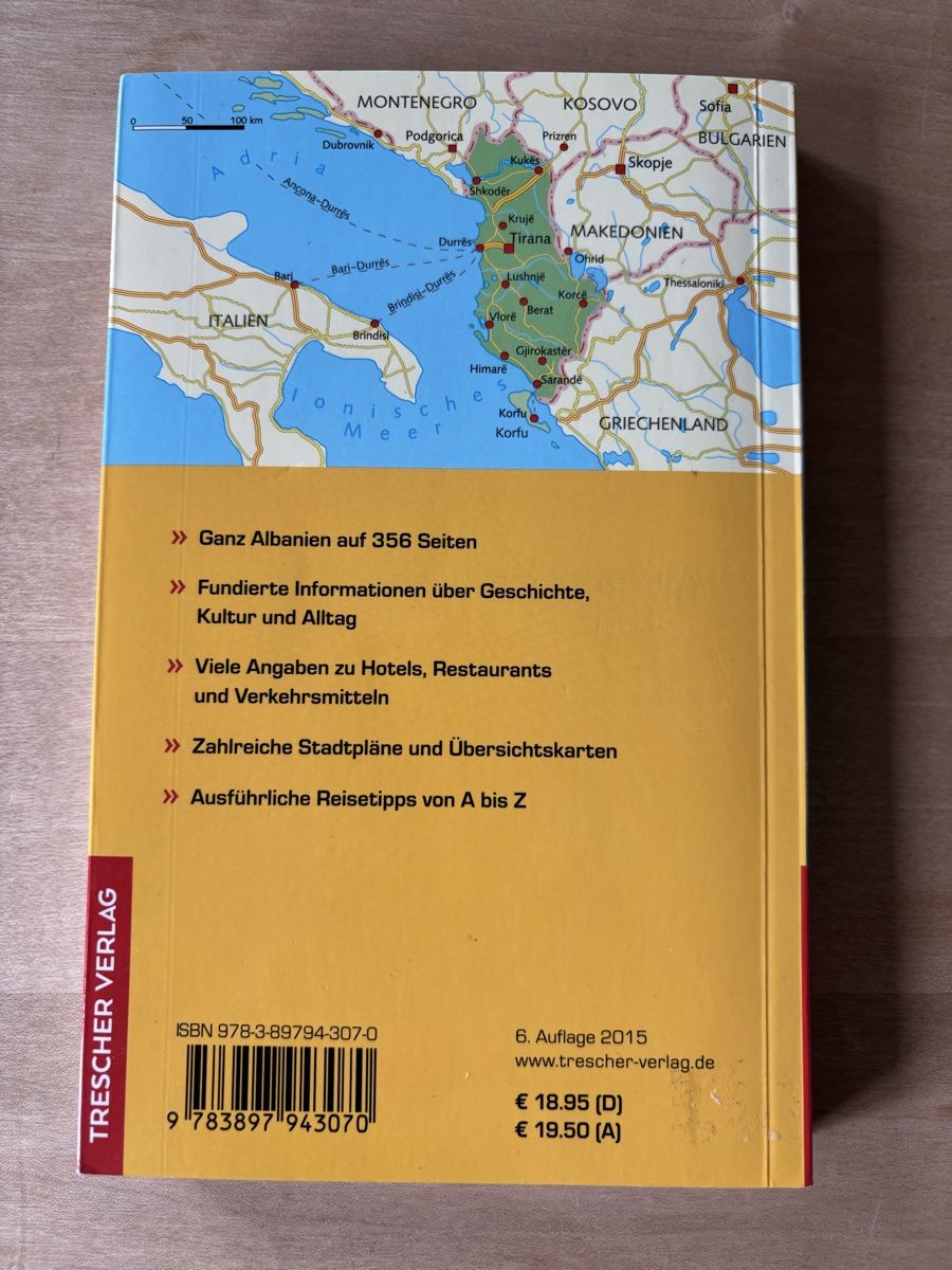 Libri: Reiseführer Albanien – Usato da Zürich venduto da Interpol 1
