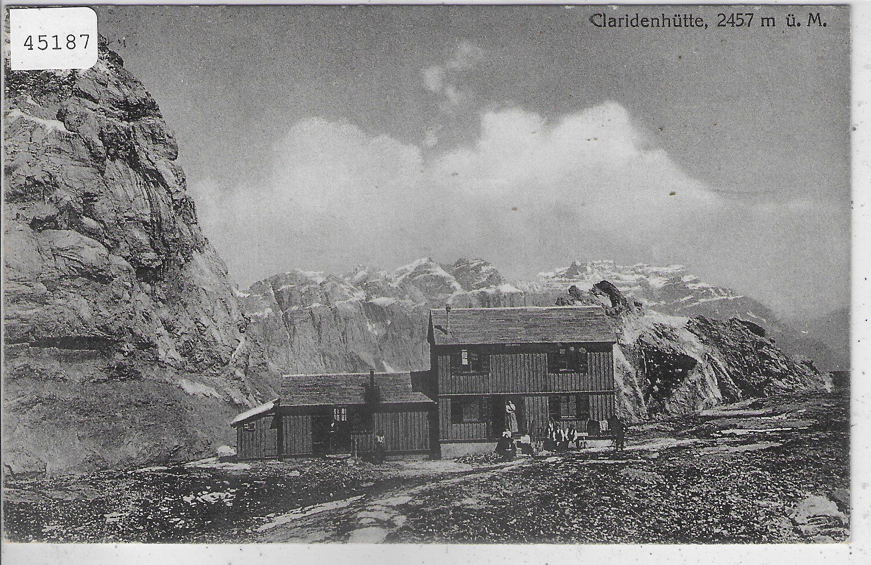 Cartoline postali: Claridenhütte - animee belebt – Usato da Ettingen venduto da Kartenplanet