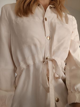 TUNIQUE ZEBRA VISCOSE CRÈME XS