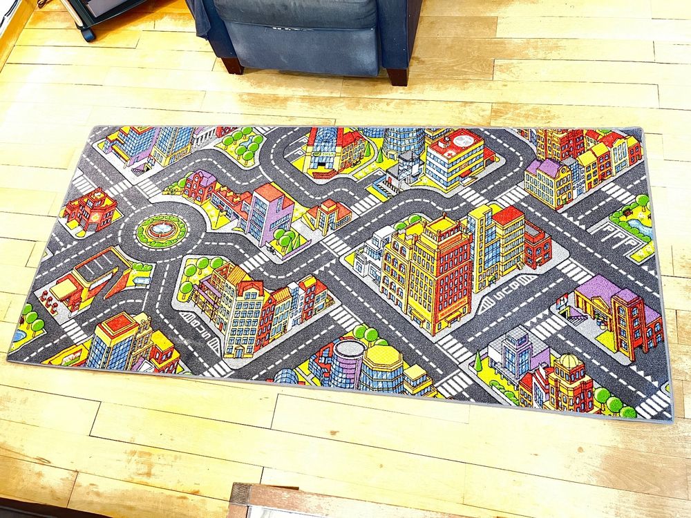 2x Spielmatte Kinderteppich Ikea Auto Strassen 200cm x 100cm | Kaufen ...
