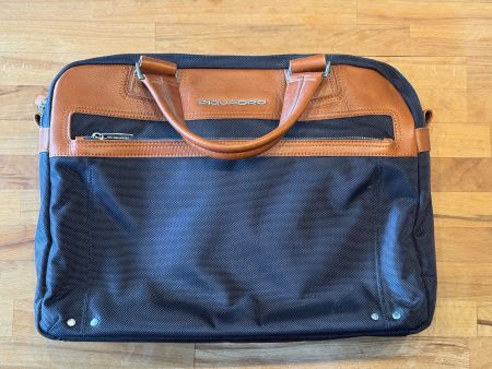 Piquadro Laptoptasche Leder braun/blaue, neuwertig