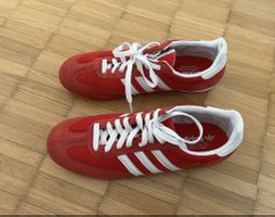 Vintage Adidas Dragon Sneaker, Grösse 45 1/3, Rot/Weiss