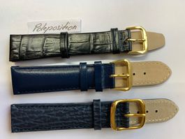 3 Stück Uhrenarmband 20mm, bracelets de montre