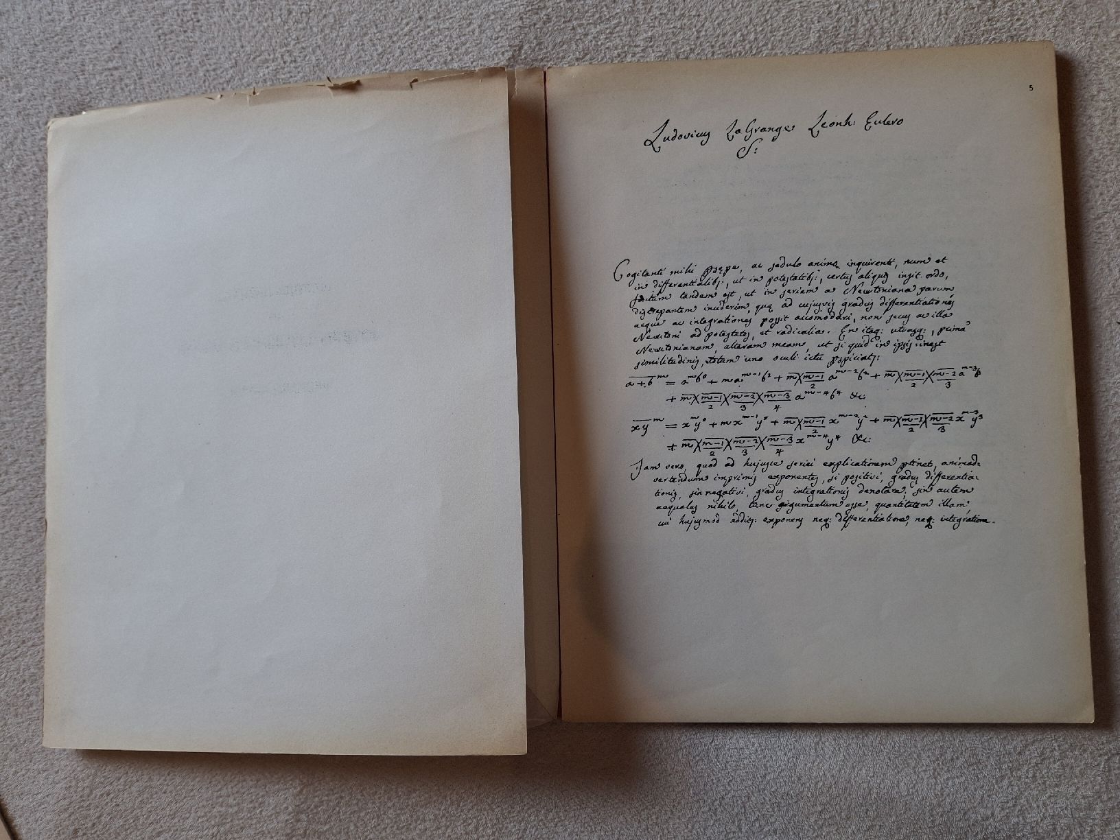 Livres: Lettres inédites Lagrange à Euler, histoire des sciences – D'occasion à Villiers par san_jn5w 2