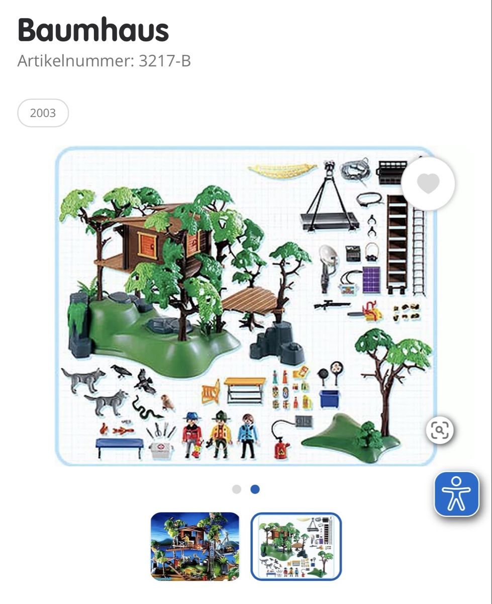 Playmobil Jouets: Playmobil Baumhaus 3217-B 2003   – D'occasion à Teufenthal AG par nat_wfg9