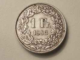 1x 1 Fr. - 1953 - Silber/Argent 0.835