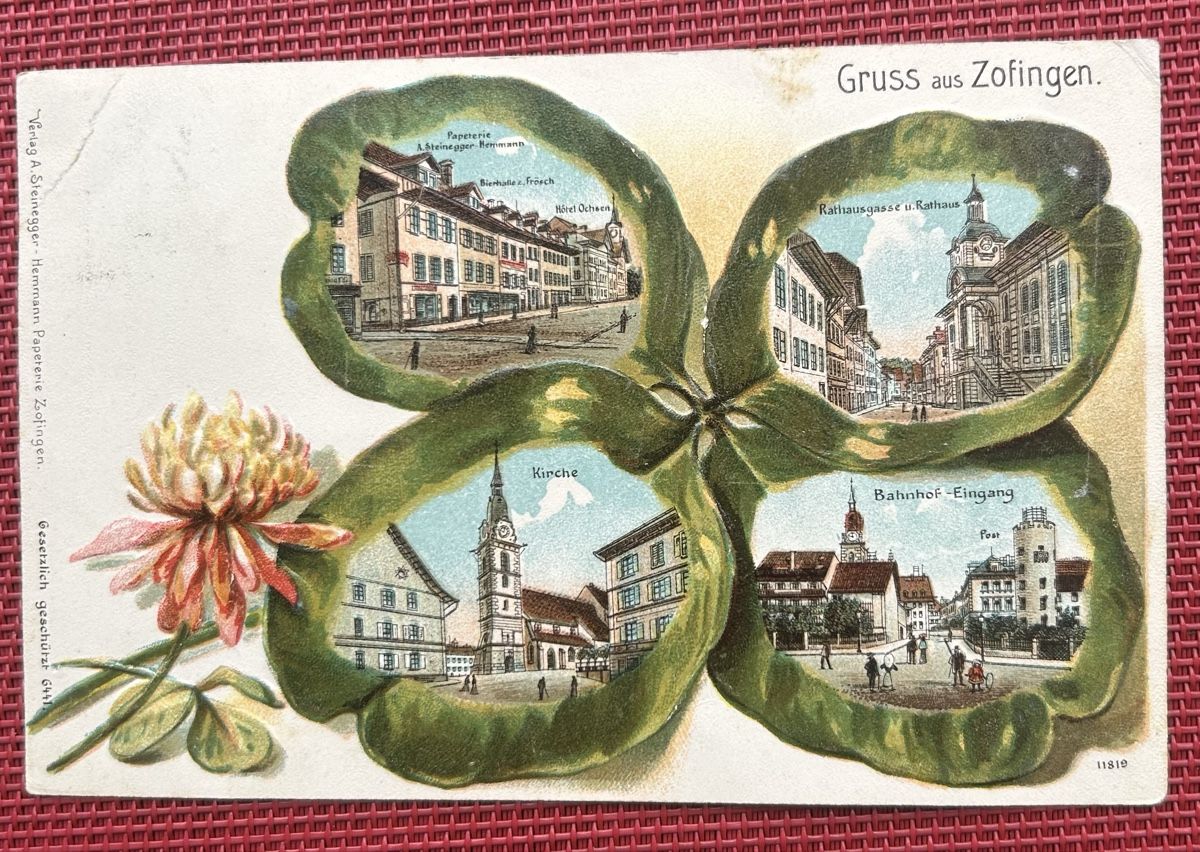 Cartoline postali: Prägekarte Zofingen  – Usato da Horw venduto da Tellbub