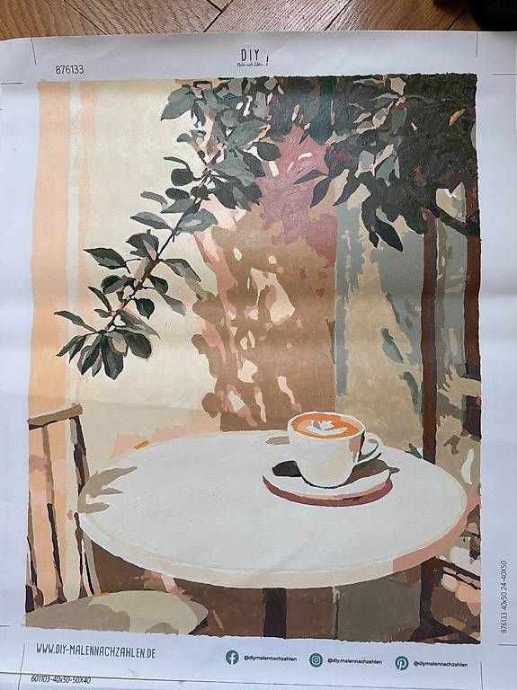 Posters & Illustrations: Bild auf Leinwand "Morgenkaffee" – D'occasion à Bern par iksworbmod 1